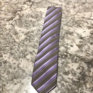 Harley’s Purple/Charcoal Striped Tie